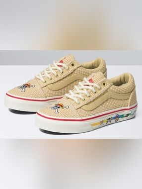 Vans X ONE PIECE Kids Old Skool Straw Hat Crew Shoes